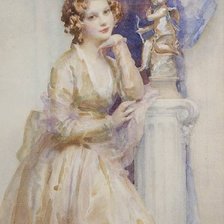 Схема вышивки «девушка»