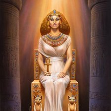 Клеопатра с кошками