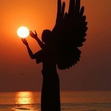 Схема вышивки «ангел»