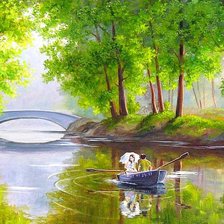 Схема вышивки «Мир один на двоих»