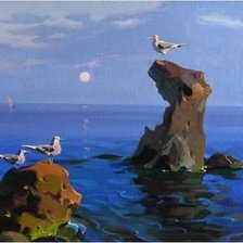 Схема вышивки «Бухта Пасочка.Карадаг»