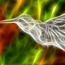 Схема вышивки «колибри»