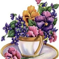 Схема вышивки «цветы»