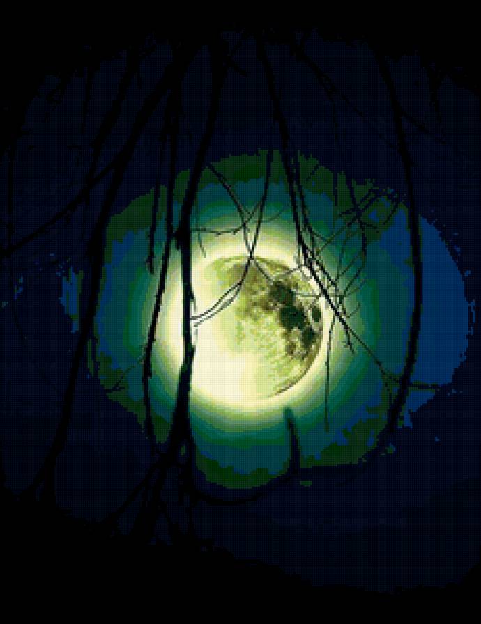 Луна - планета, космос, луна - предпросмотр