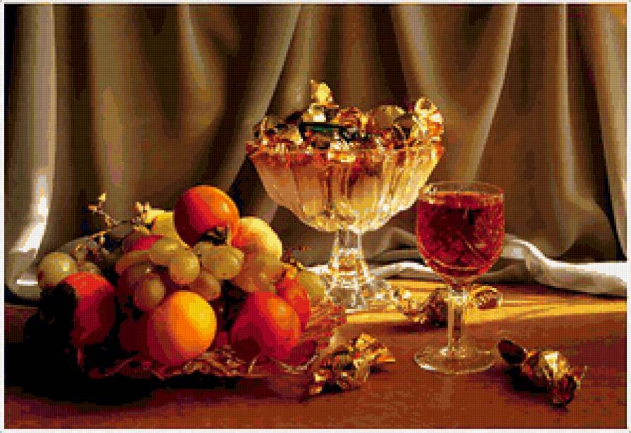 №377179 - вино, натюрморт, фрукты - предпросмотр