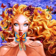 Схема вышивки «Бабочки в подарок»