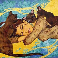 Схема вышивки «пени»