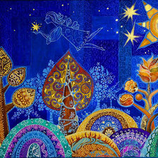 Схема вышивки «ночь»