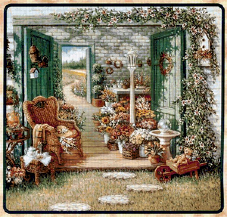 №377288 - девушка, живопись, дети, фэнтези, красота женщины, картины, цветы - предпросмотр