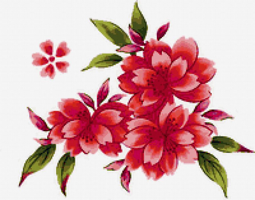 узор - узор, букет, цветы - предпросмотр