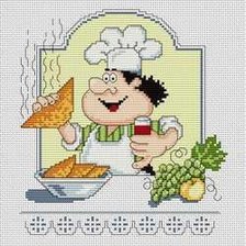 Схема вышивки «Поварёнок(чебурек)»