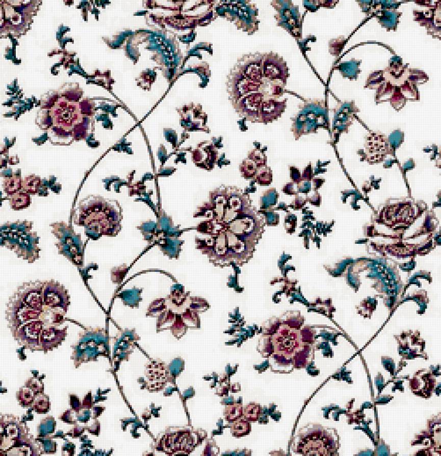 подушка - узор, цветы - предпросмотр