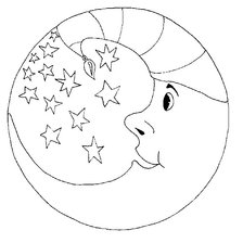 Схема вышивки «месяц»