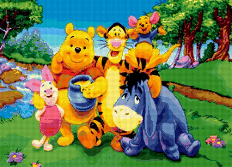 Винни и друзья - мультфильм, пух, винни, детское - предпросмотр