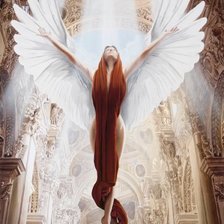 Схема вышивки «ангел»