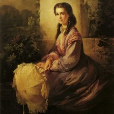 Схема вышивки «леди»