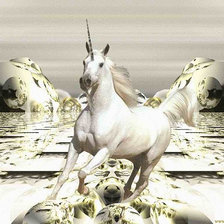 Схема вышивки «единорог»