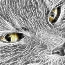 Схема вышивки «кот»