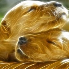 Схема вышивки «щенки»