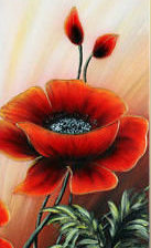 Схема вышивки «маки 3»