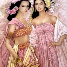 Схема вышивки «Восточные красавицы»