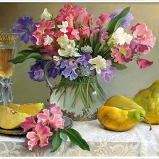 Схема вышивки «цветы»