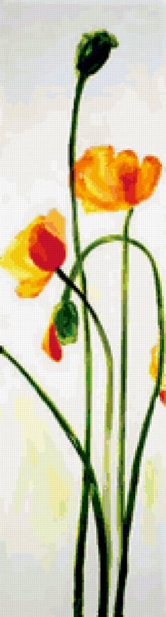 Маки(1) из 5 частей - маки, триптих, частями - предпросмотр