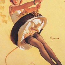 Схема вышивки «pin up 1»