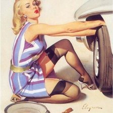 Схема вышивки «pin up 4»