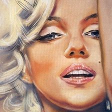 Схема вышивки «мерэлин монро»