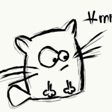 Схема вышивки «Котик»