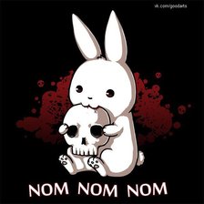 Схема вышивки «Кролик-вампир»