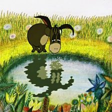 Схема вышивки «Ослик Иа»