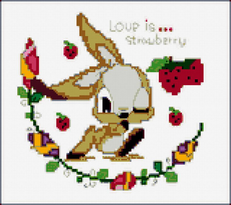 зая - заяц, сказка, зайчик, мультик, клубника, детям, ребенок, цветы - предпросмотр