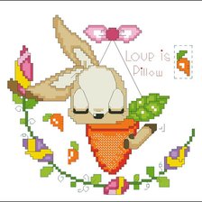 Схема вышивки «зая»