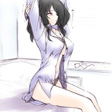 Схема вышивки «Девушка»