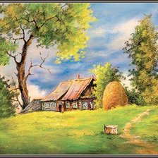 Схема вышивки «пейзаж»