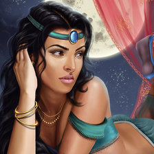 Схема вышивки «девушка»