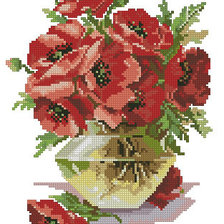 Схема вышивки «маки 02»