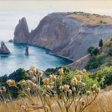 Схема вышивки «Фиолент»