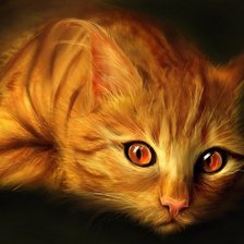 Схема вышивки «котик»