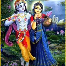 Схема вышивки «Радха и Кришна.»