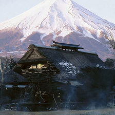 Схема вышивки «вид на Фудзияму»
