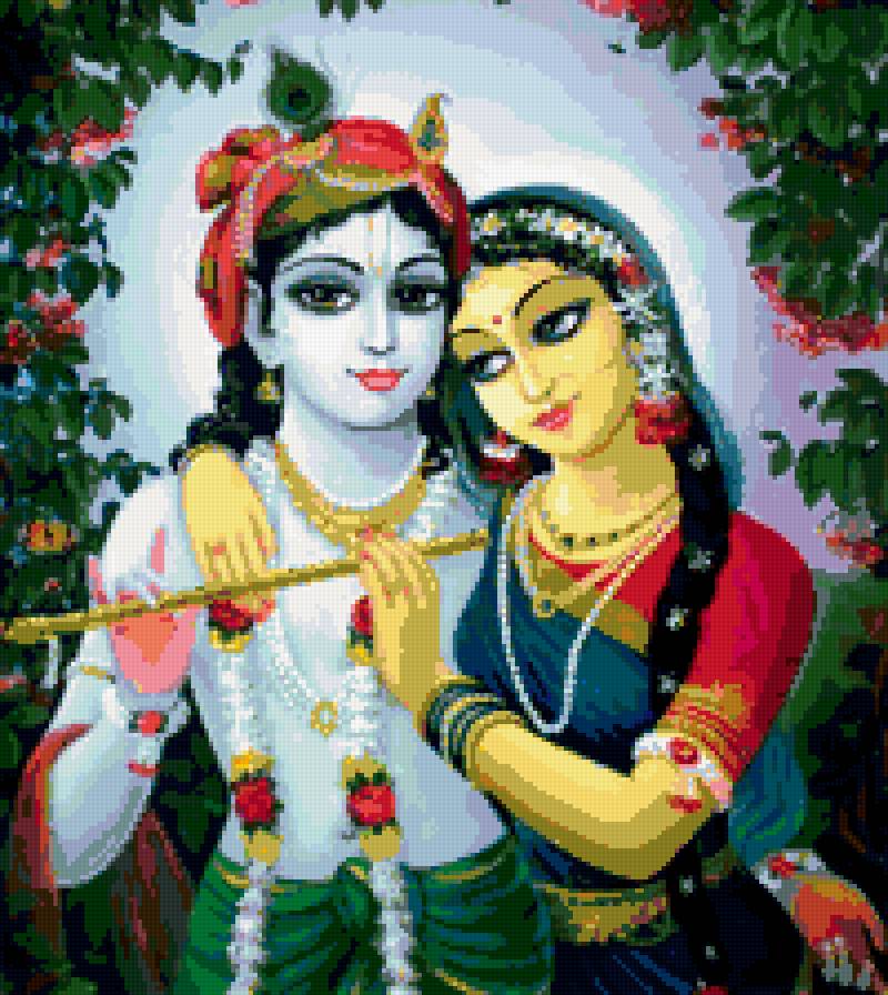 Радха и Кришна - радха, кришна - предпросмотр