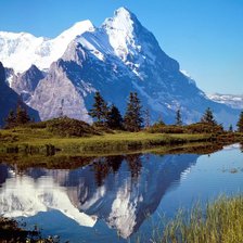 Схема вышивки «пейзаж,горы»