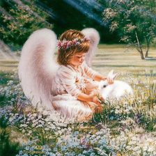 Схема вышивки «ангел»