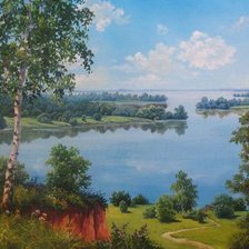 Схема вышивки «русский простор»