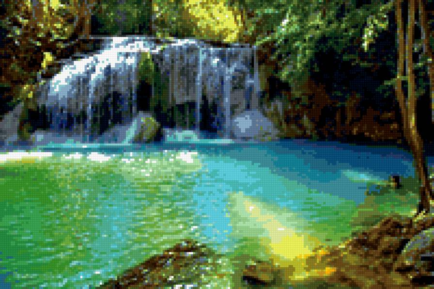 водопад - вода, пейзаж - предпросмотр