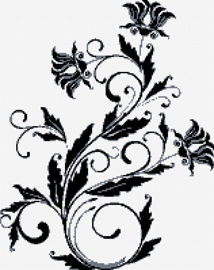 узор - цветы, узоры - предпросмотр