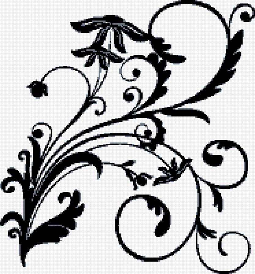 узор - цветы, узоры - предпросмотр